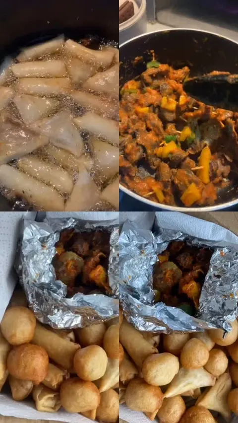 Peppered gizzard and small chops
